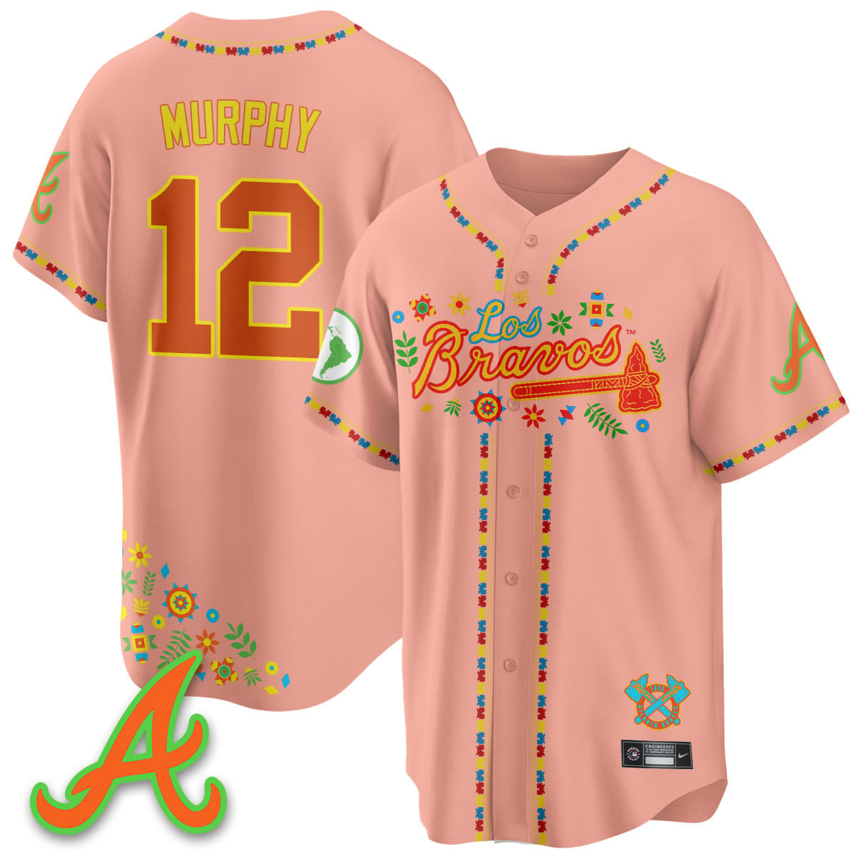 Women's Atlanta Braves 2025 "Los Bravos" Jersey - All Stitched