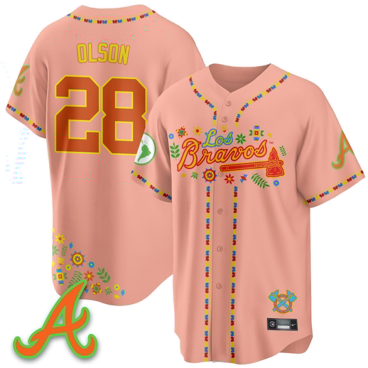 Atlanta Braves 2025 "Los Bravos" Jersey - All Stitched