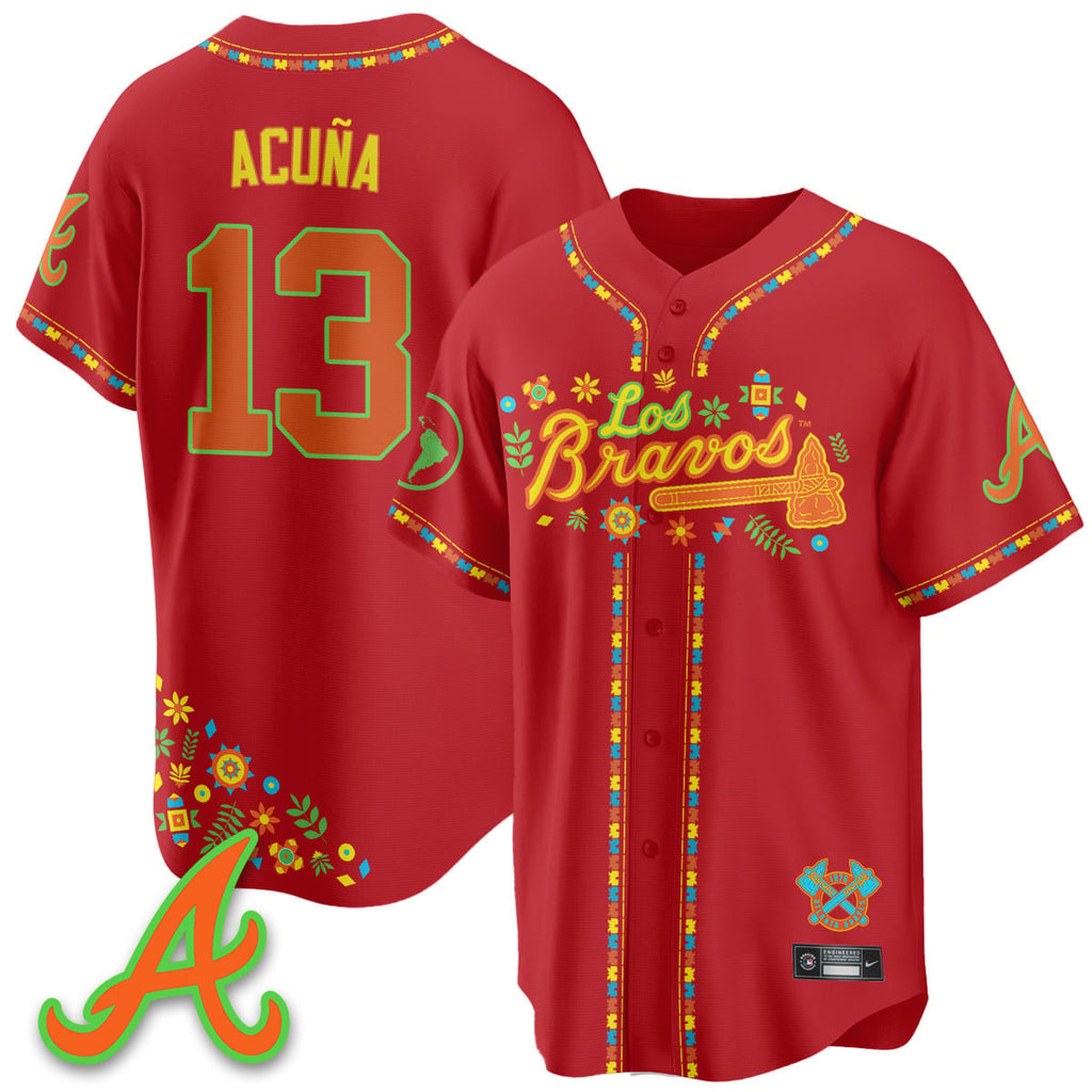 Atlanta Braves 2025 "Los Bravos" Jersey - All Stitched