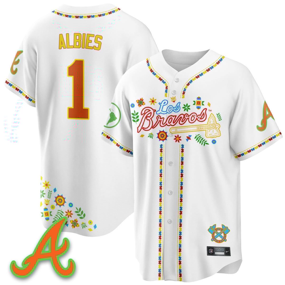 Atlanta Braves 2025 "Los Bravos" Jersey - All Stitched