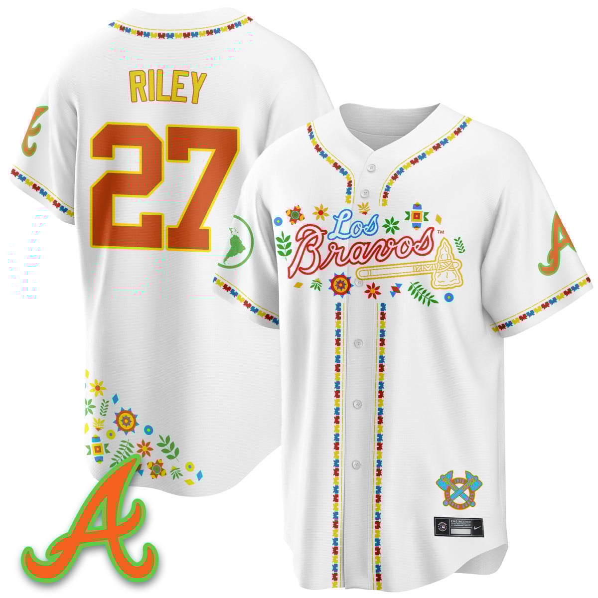 Atlanta Braves 2025 "Los Bravos" Jersey - All Stitched