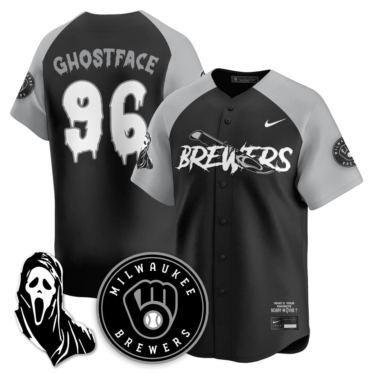 MIL "Scream Ghostface" Jersey - Stitched