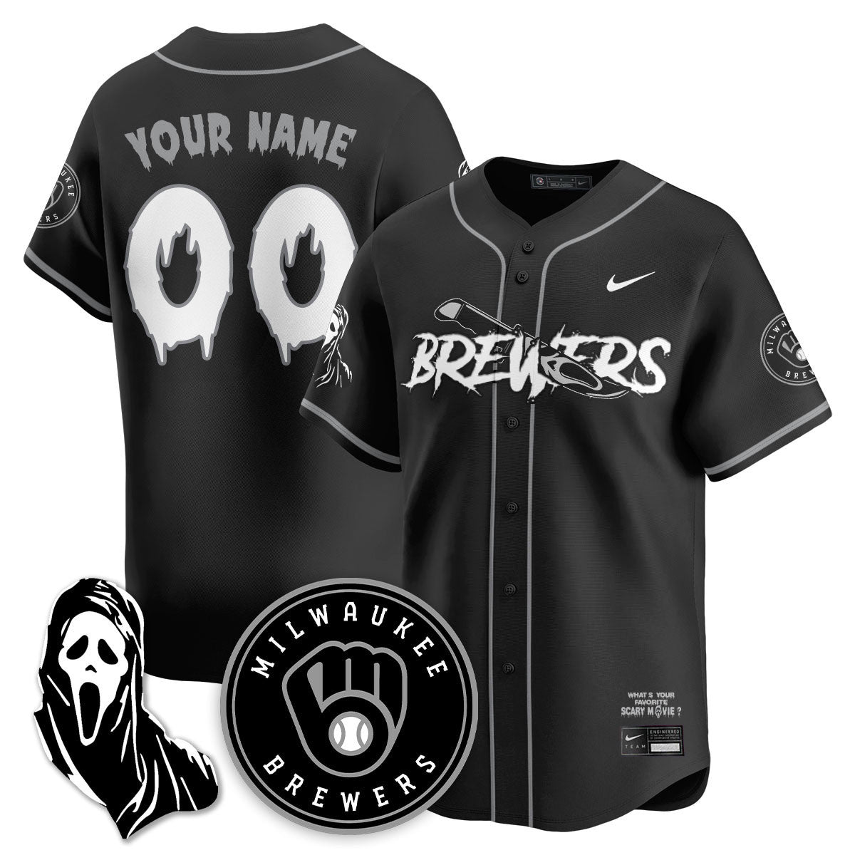MIL "Scream Ghostface" Jersey - Stitched