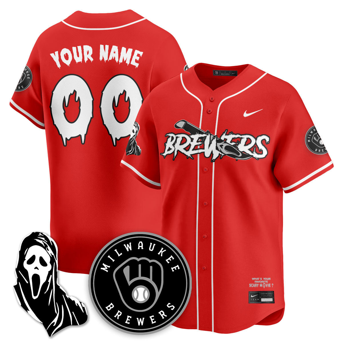 MIL "Scream Ghostface" Jersey - Stitched