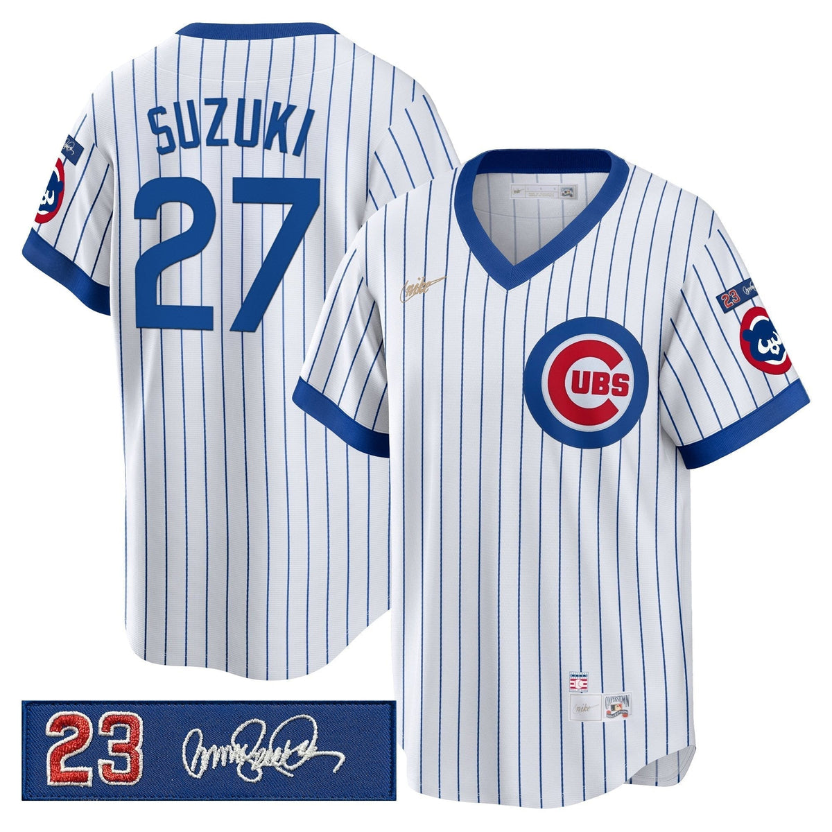 CHC 'Ryne Sandberg Tribute Patch' Cooperstown Jersey - Stitched