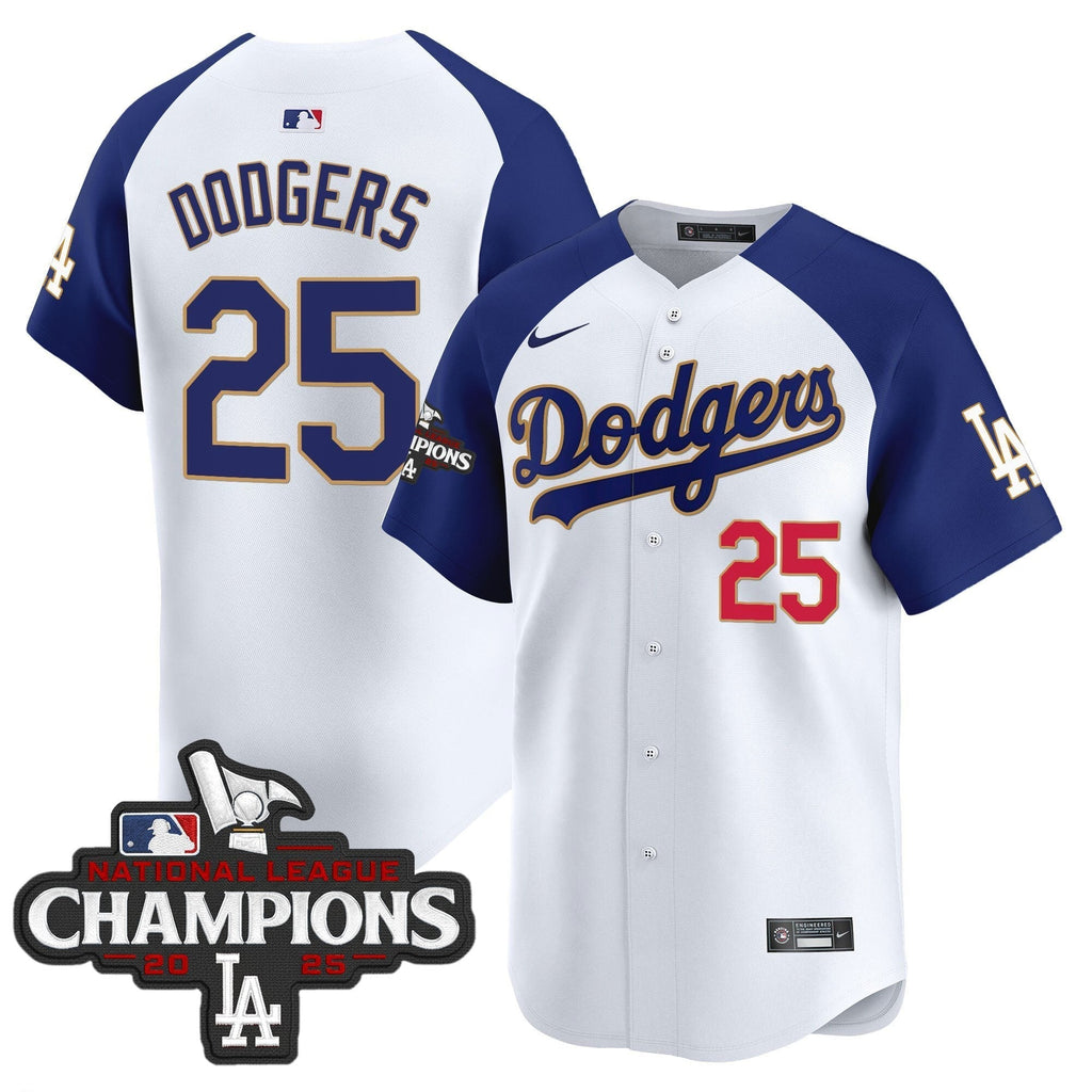 Dodgers 2025 National League Champions Vapor Premier Limited Jersey - Stitched
