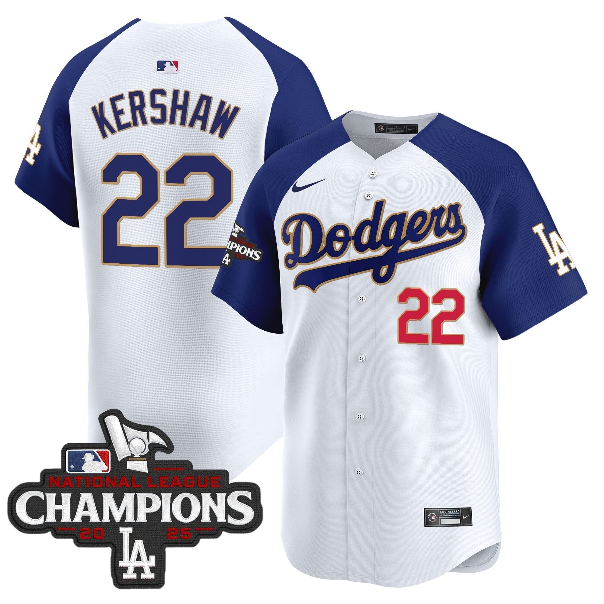 Dodgers 2025 National League Champions Vapor Premier Limited Jersey - Stitched