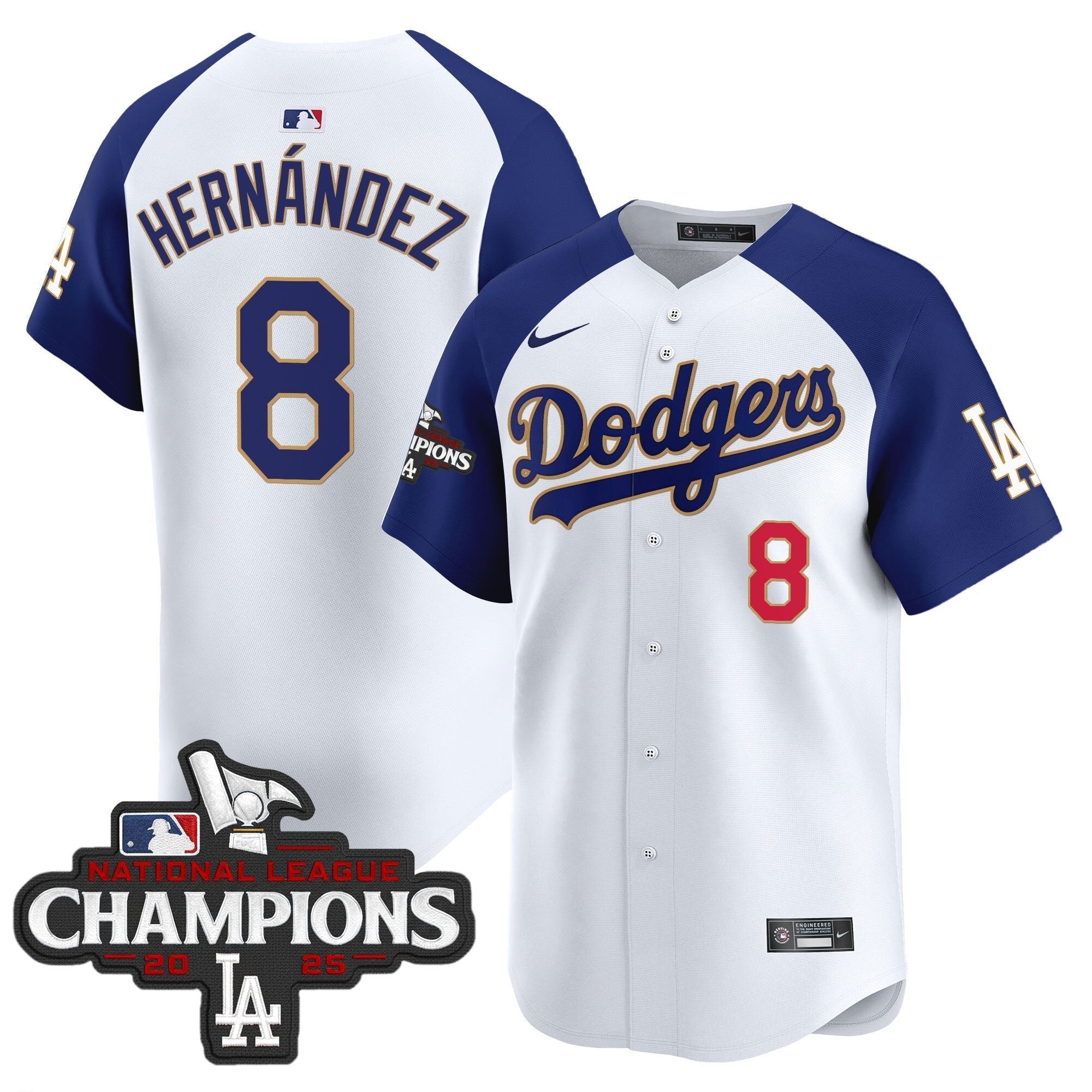 Dodgers 2025 National League Champions Vapor Premier Limited Jersey - Stitched
