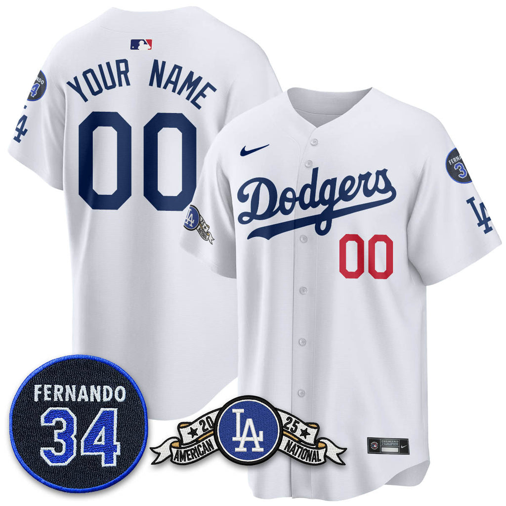 LAD 2025 National League Champions Jersey - Stitched