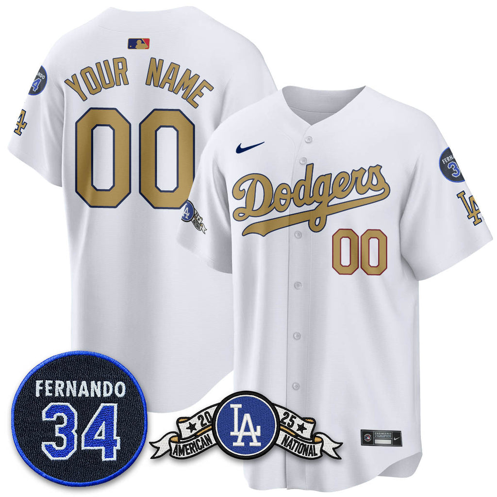 LAD 2025 National League Champions Jersey - Stitched