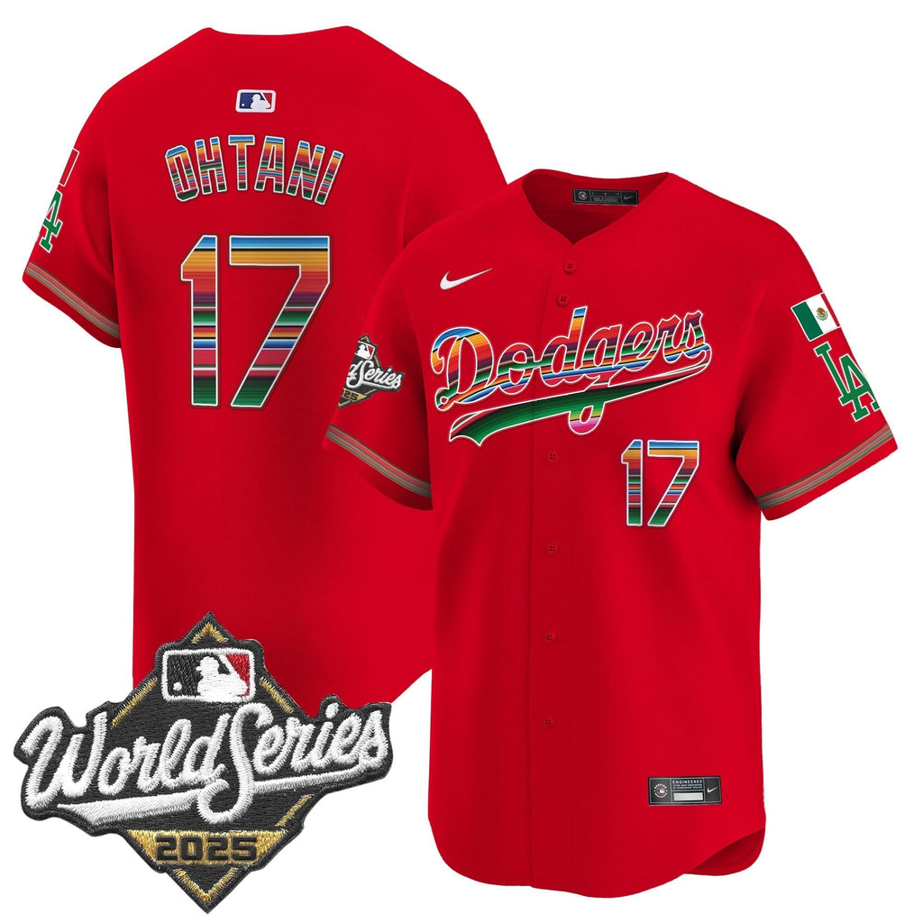 Dodgers Mexico 2025 World Series Vapor Premier Limited Jersey - Stitched