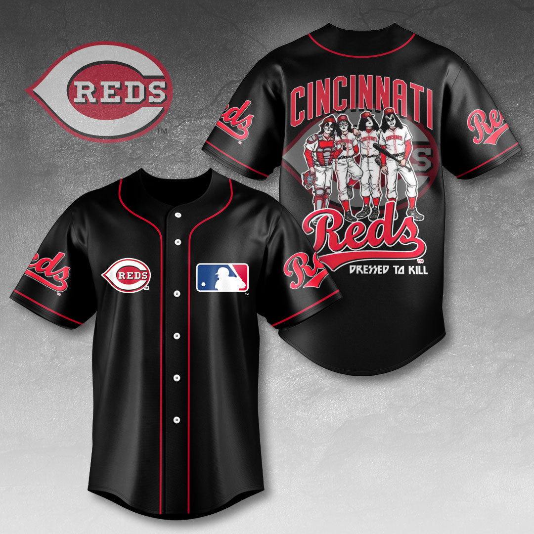 Cincinnati Reds x KISS Baseball Jersey - HOATT13405