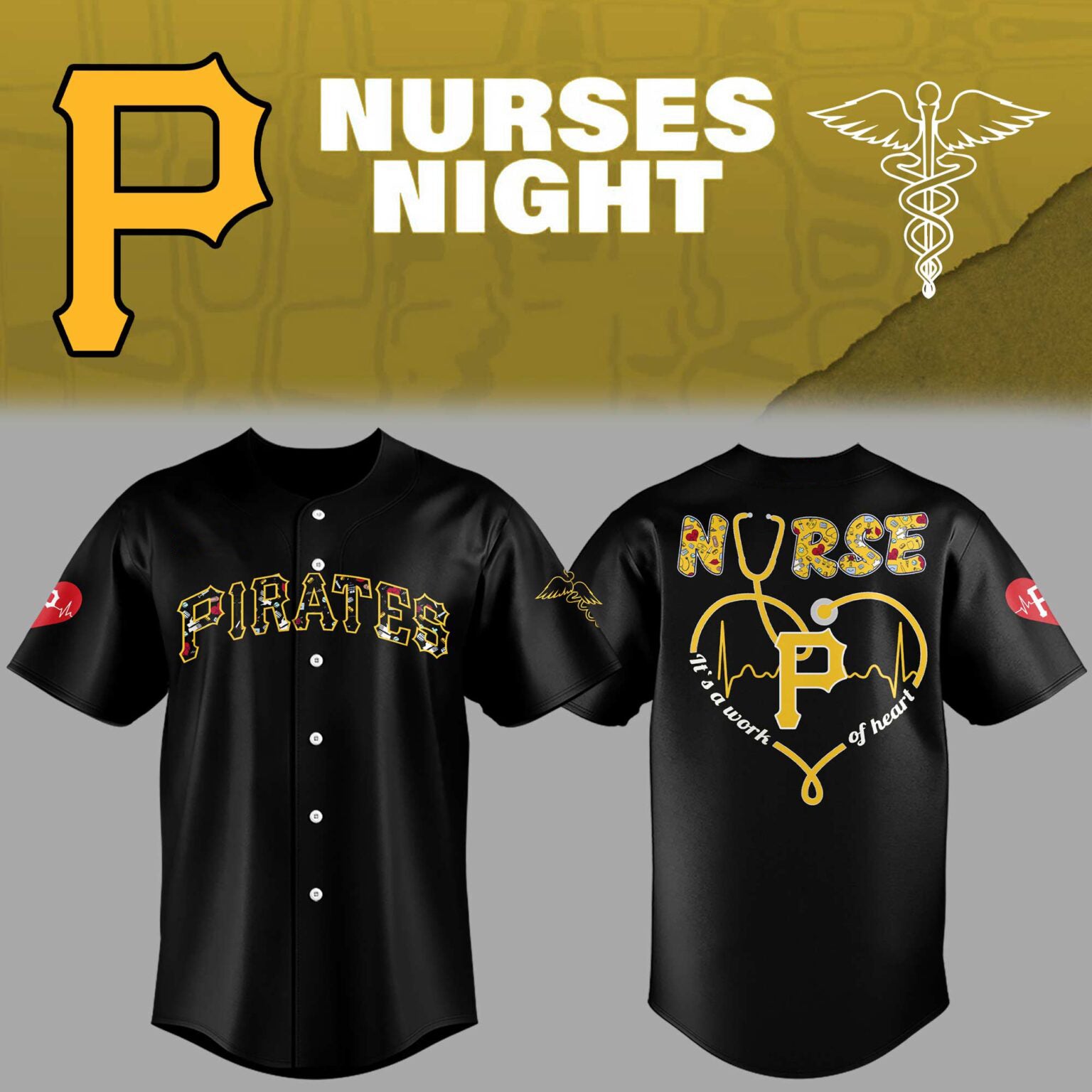Limited Edition Pittsburgh Pirates Nurses Night Jersey 