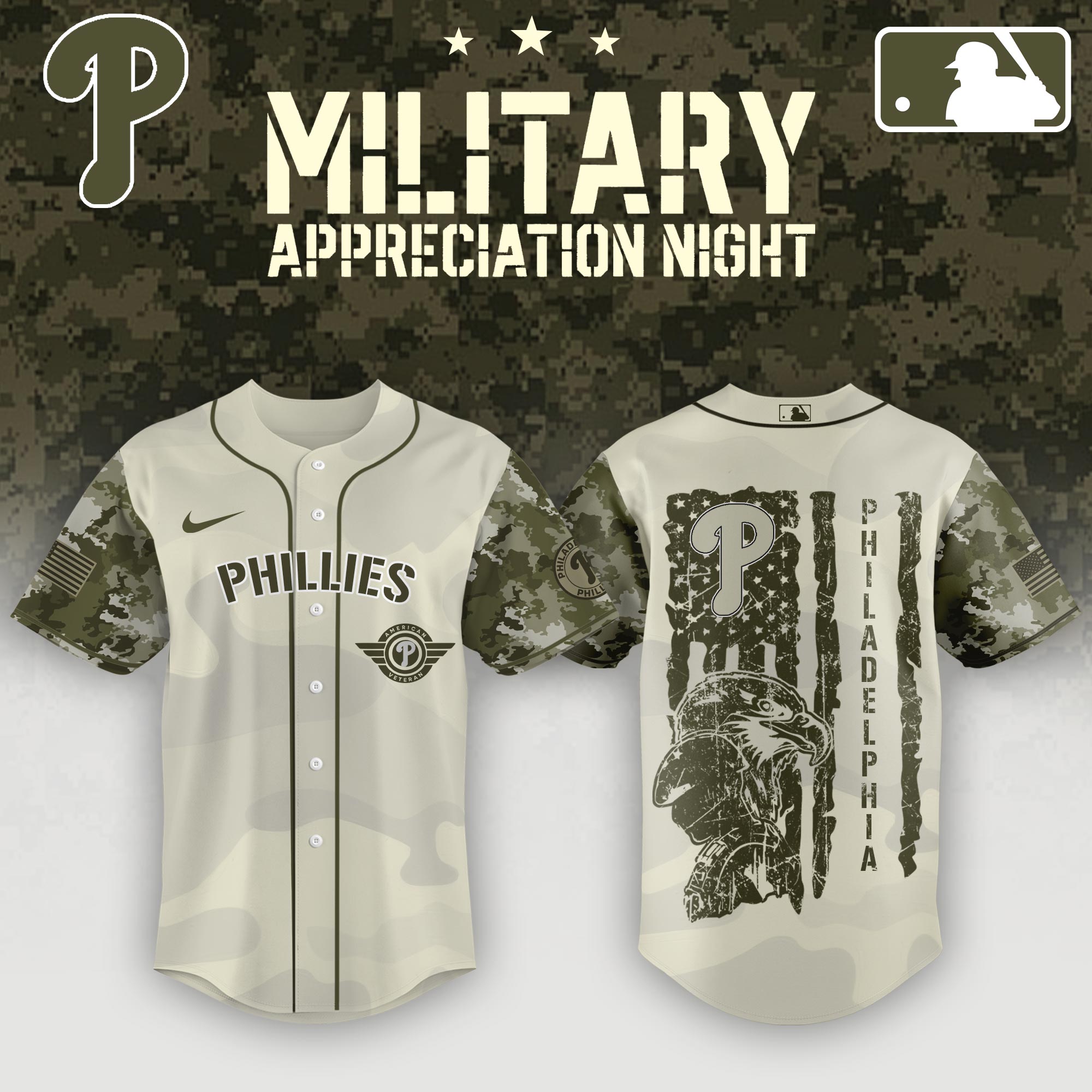 Philadelphia Phillies Armed Forces Day Jersey 