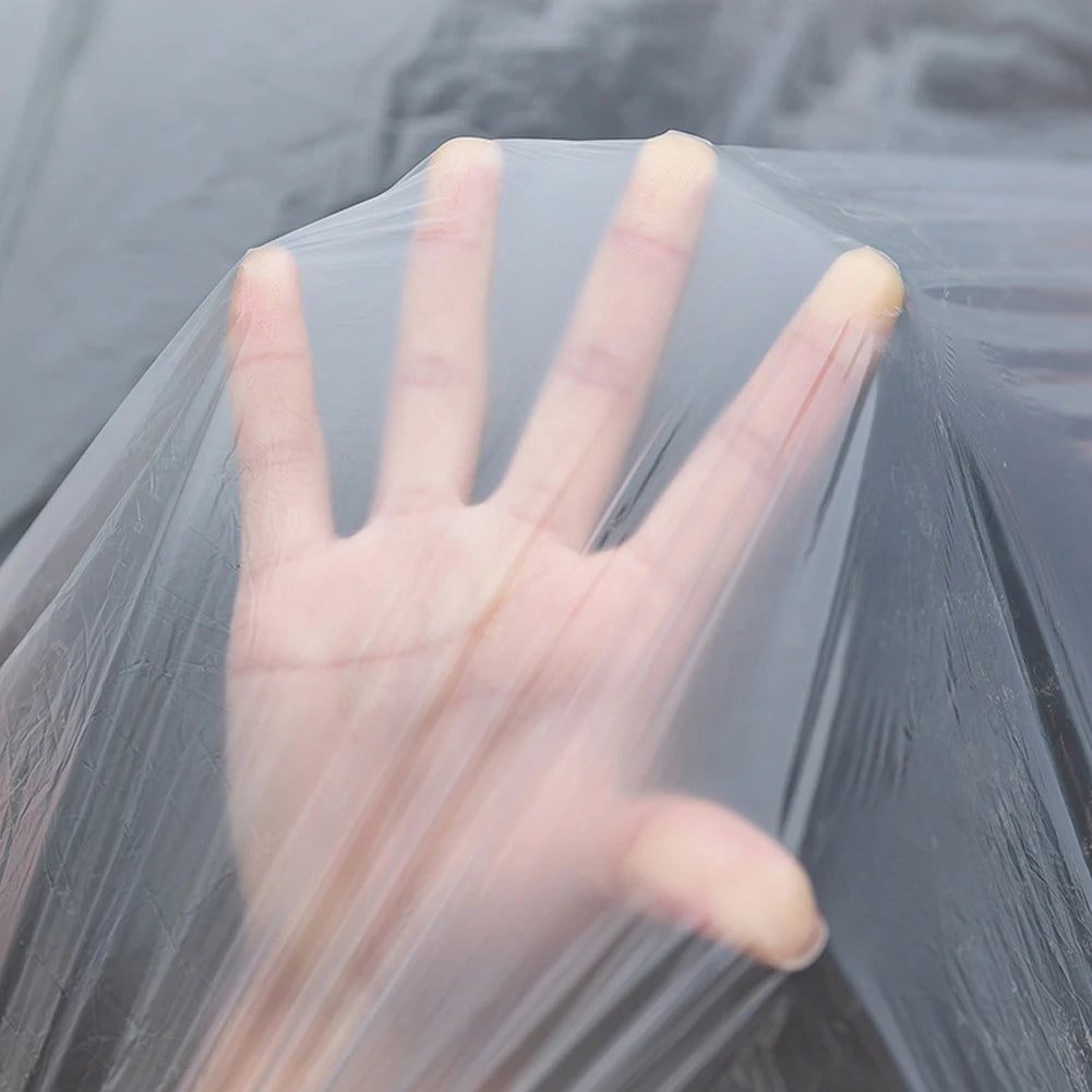 Universal Waterproof Disposable Car Cover – Transparent Protective Shield for Sedan, SUV, Van, and Jeep Vehicles