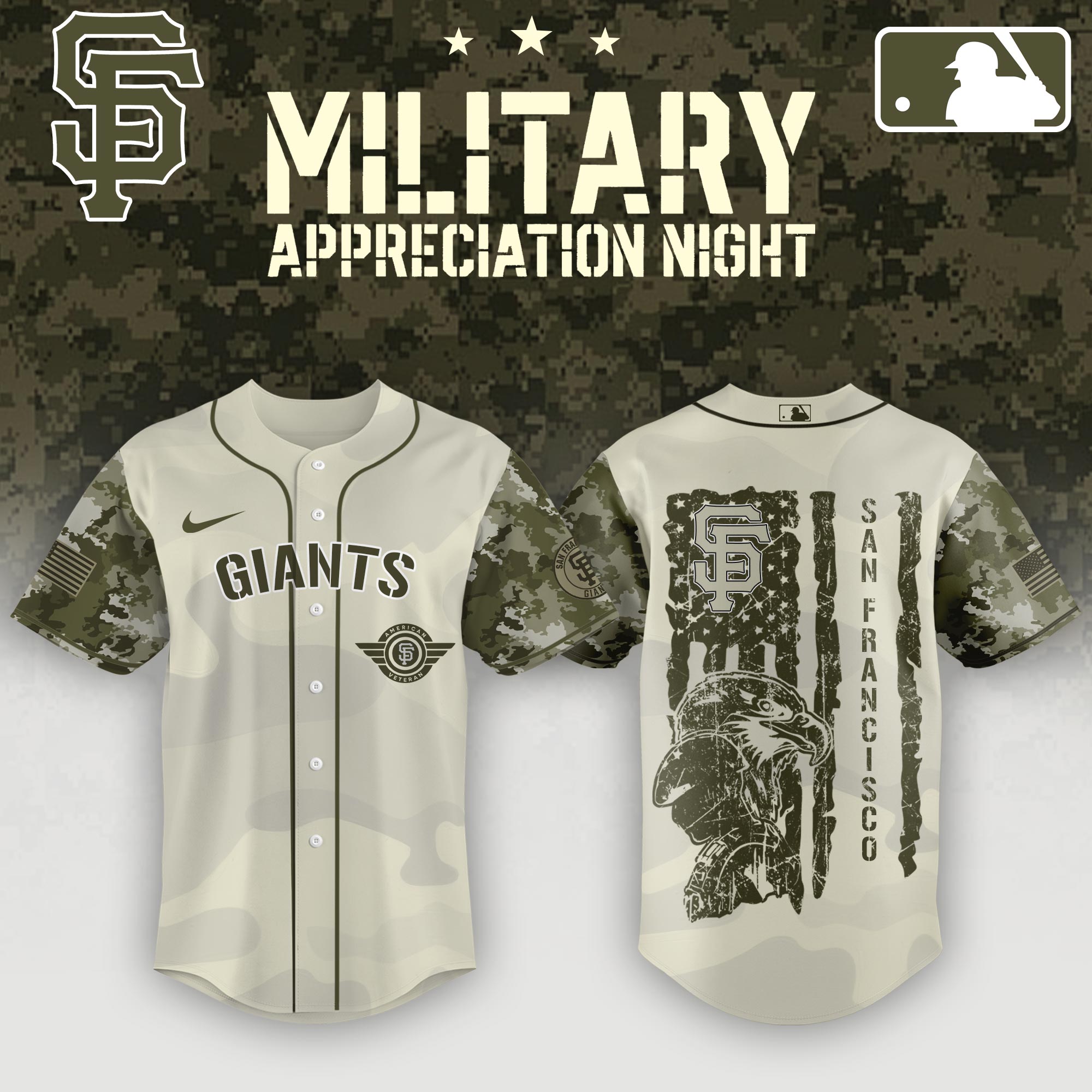 San Francisco Giants Armed Forces Day Jersey 
