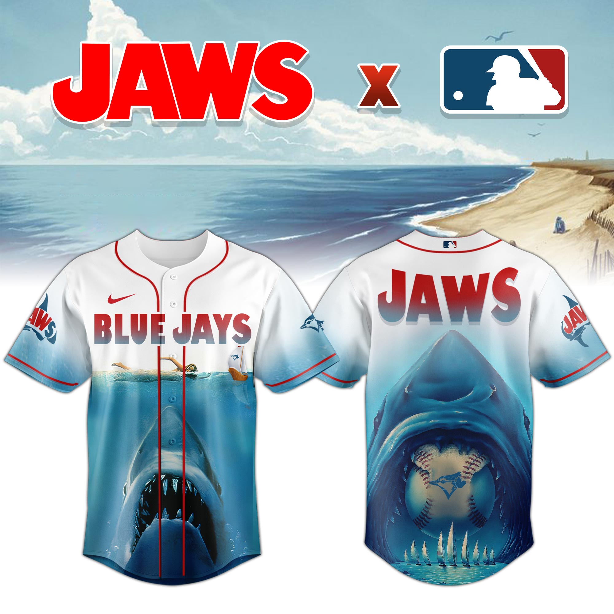 Toronto Blue Jays Jaws Shark Jersey 