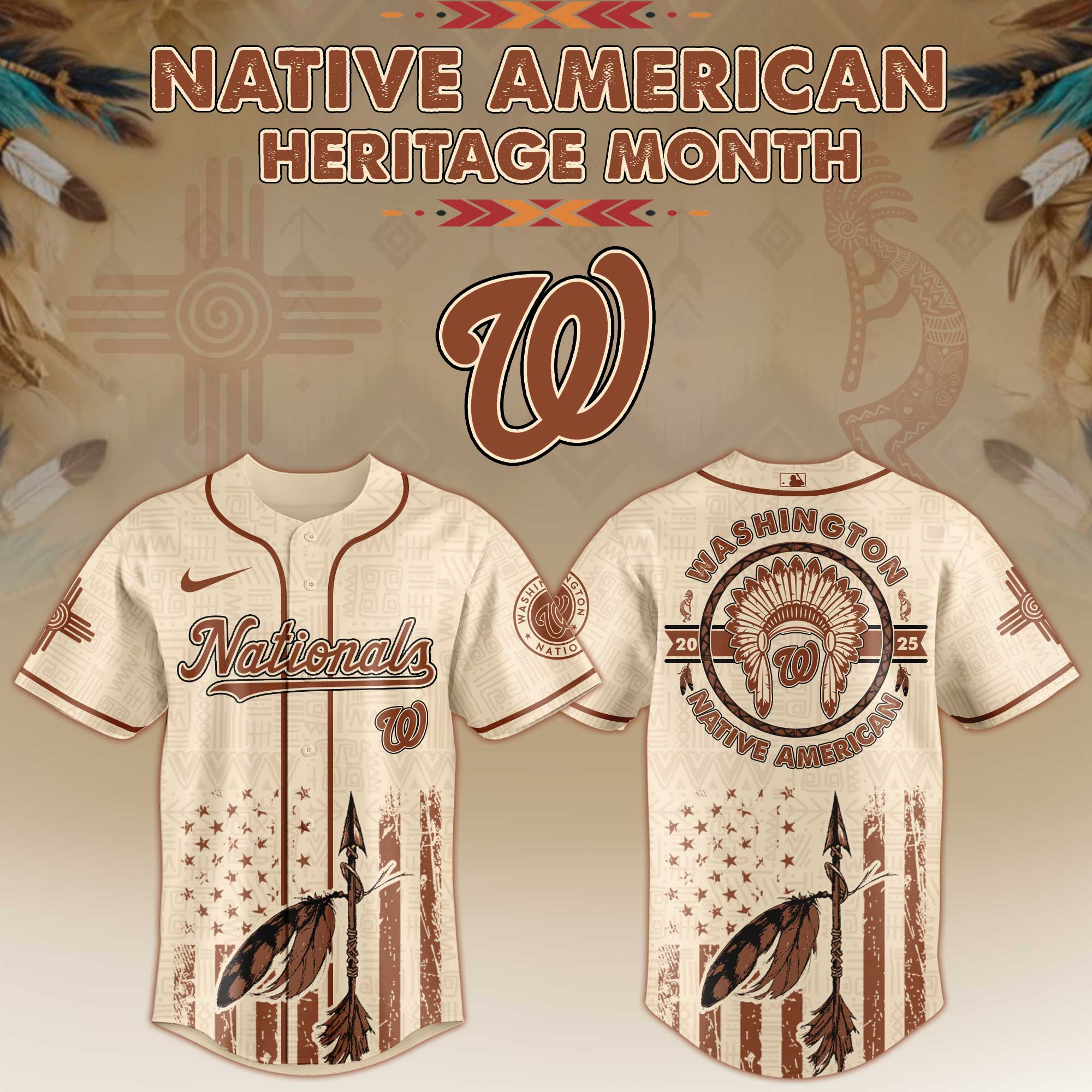 Washington Nationals Native American Heritage Month Jersey 