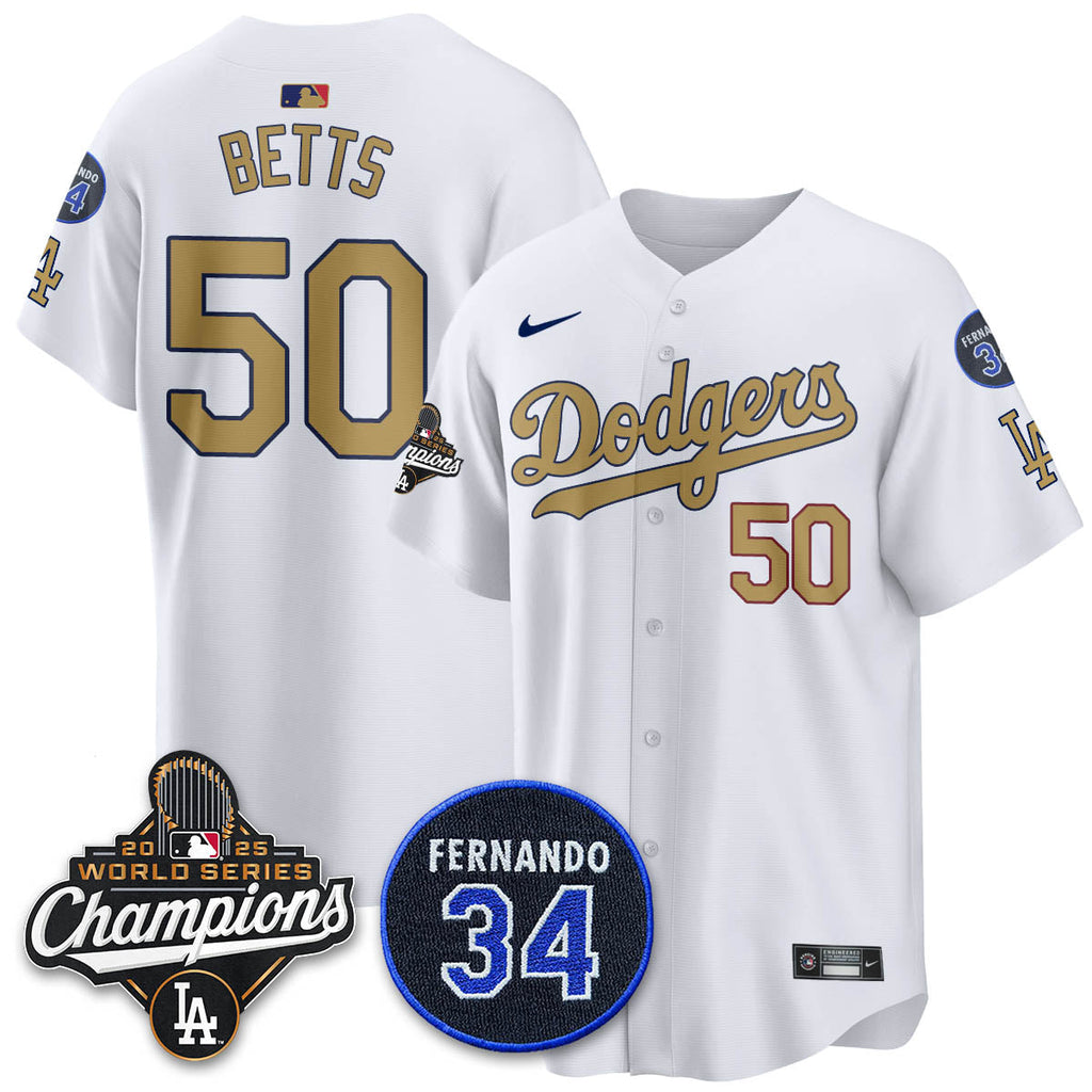 LAD 2025 World Series Champions Jersey - Stitched