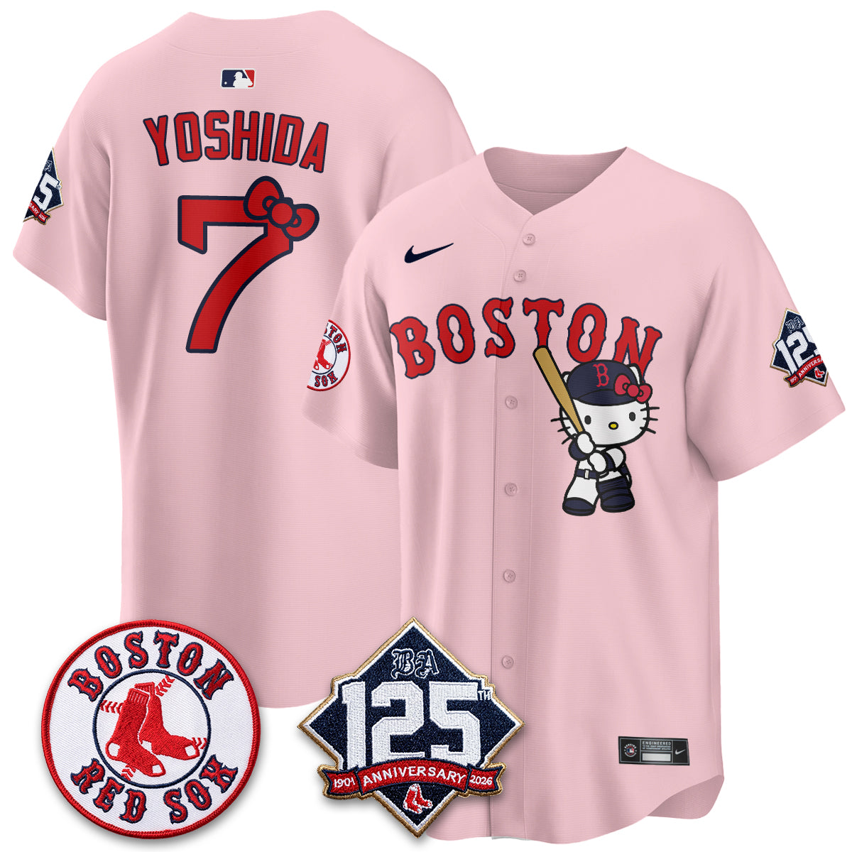 BOS x Meow KT Vapor Limited Pink Jersey - Stitched