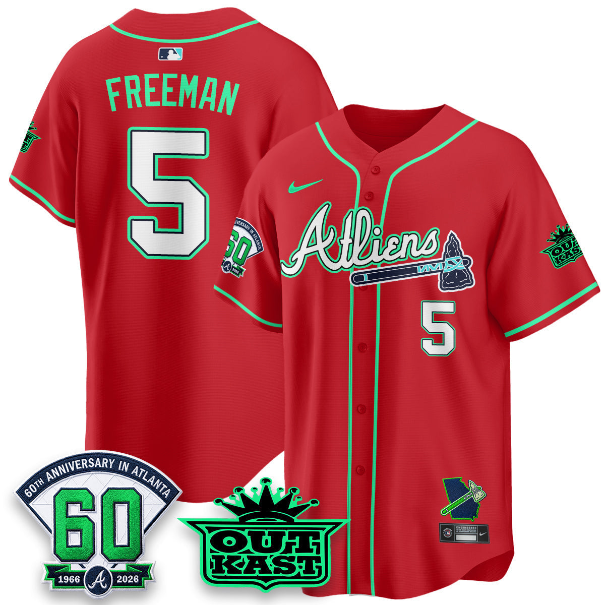 ATL x Atliens Cool Base Galaxy Version Jersey - Stitched (44)