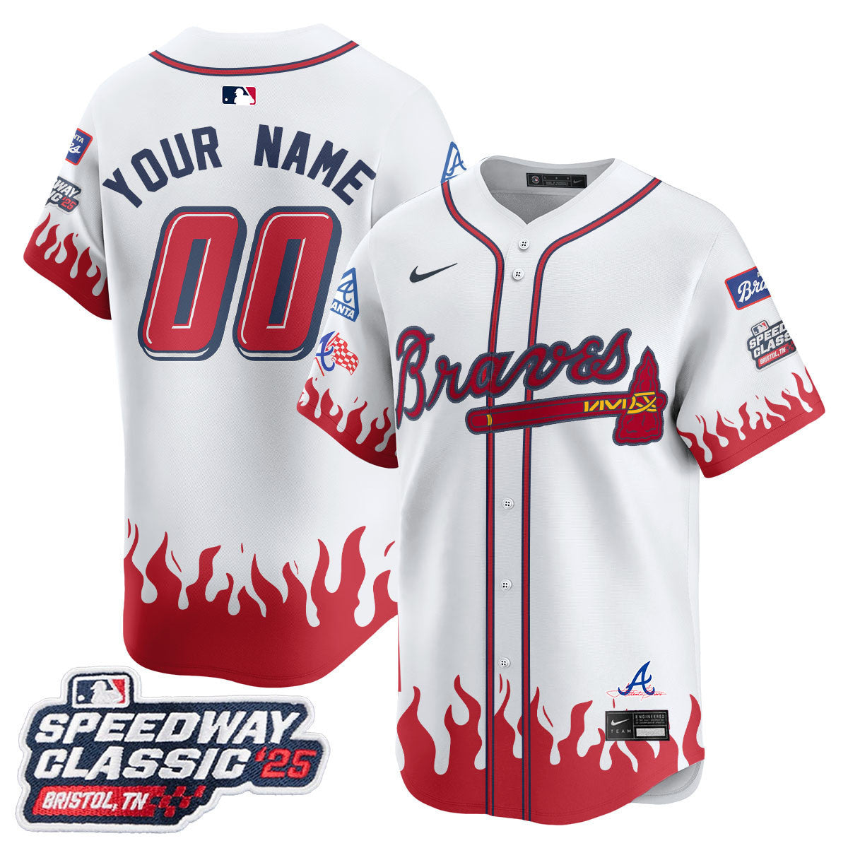 Atlanta Braves 2025 Speedway Classic Limited Custom Jersey V2 - All Stitched