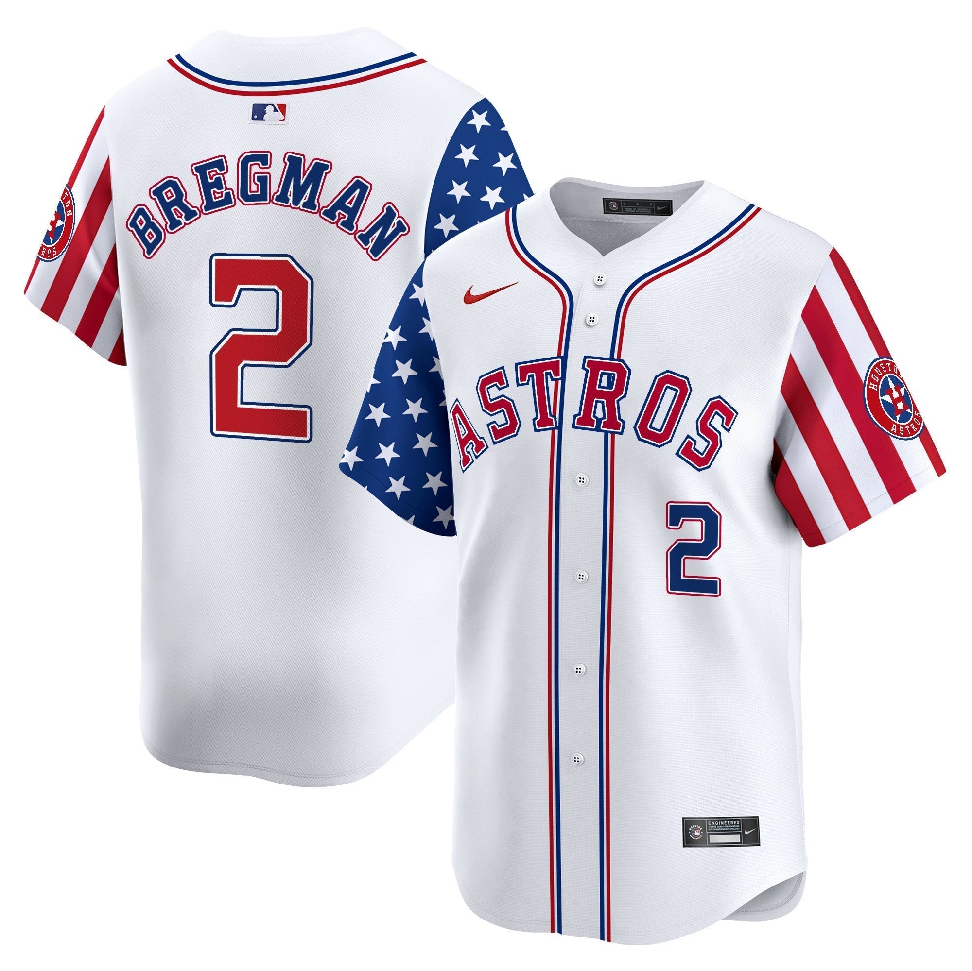 Astros 2025 Independence Day Vapor Premier Limited Jersey - Stitched