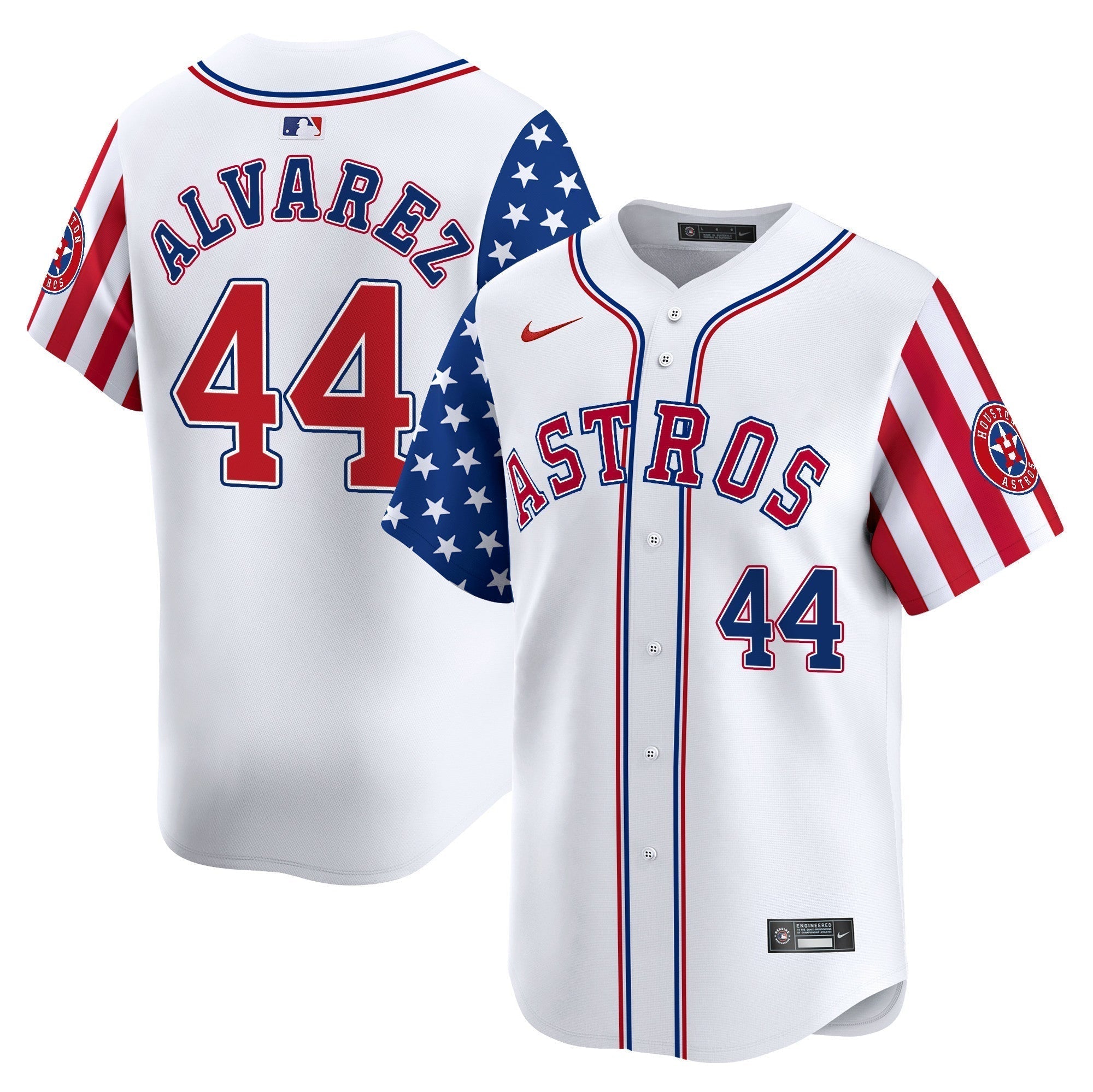Astros 2025 Independence Day Vapor Premier Limited Jersey - Stitched