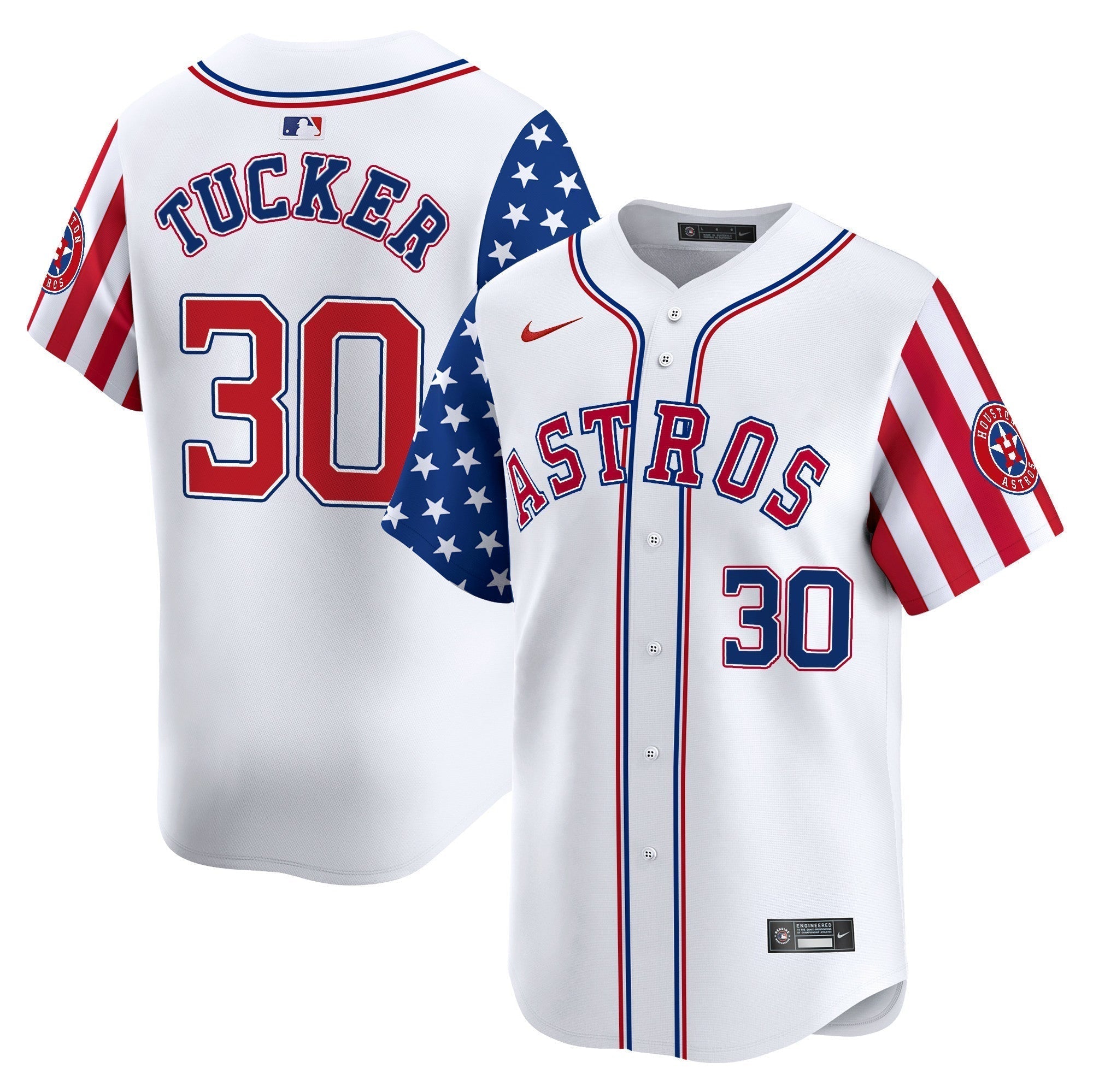 Astros 2025 Independence Day Vapor Premier Limited Jersey - Stitched