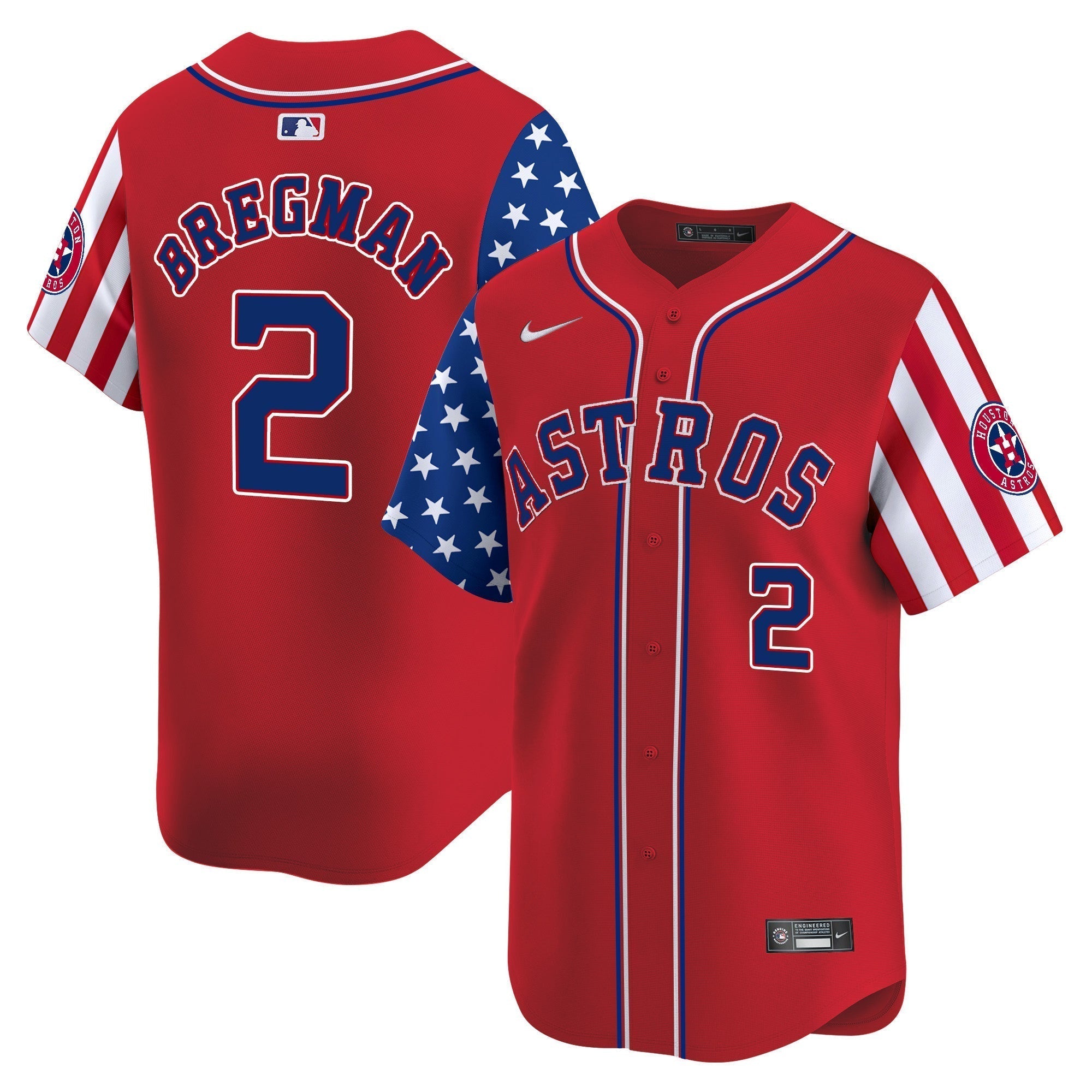 Astros 2025 Independence Day Vapor Premier Limited Jersey - Stitched