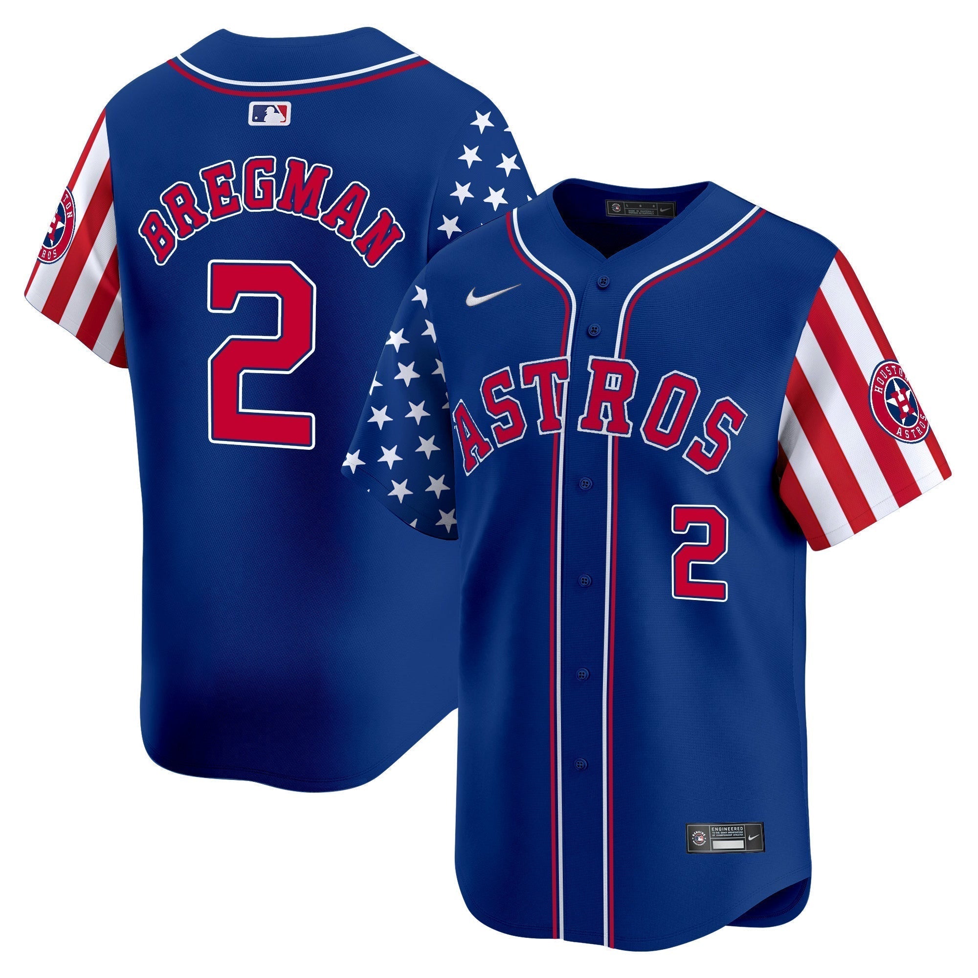 Astros 2025 Independence Day Vapor Premier Limited Jersey - Stitched
