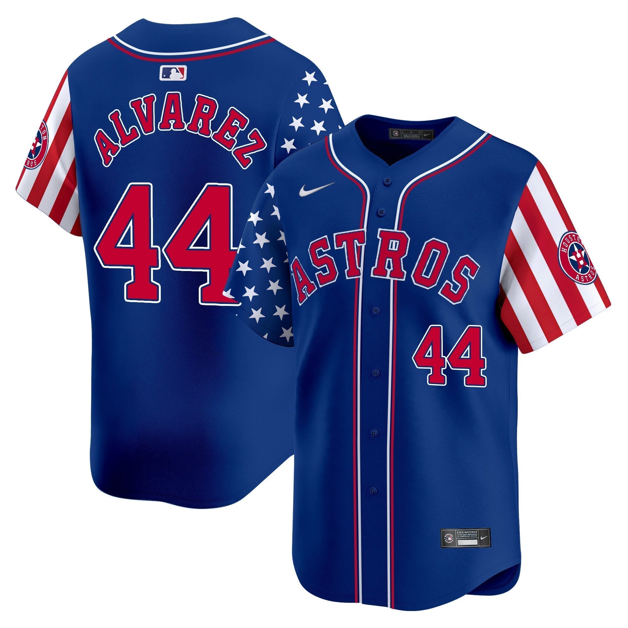 Astros 2025 Independence Day Vapor Premier Limited Jersey - Stitched