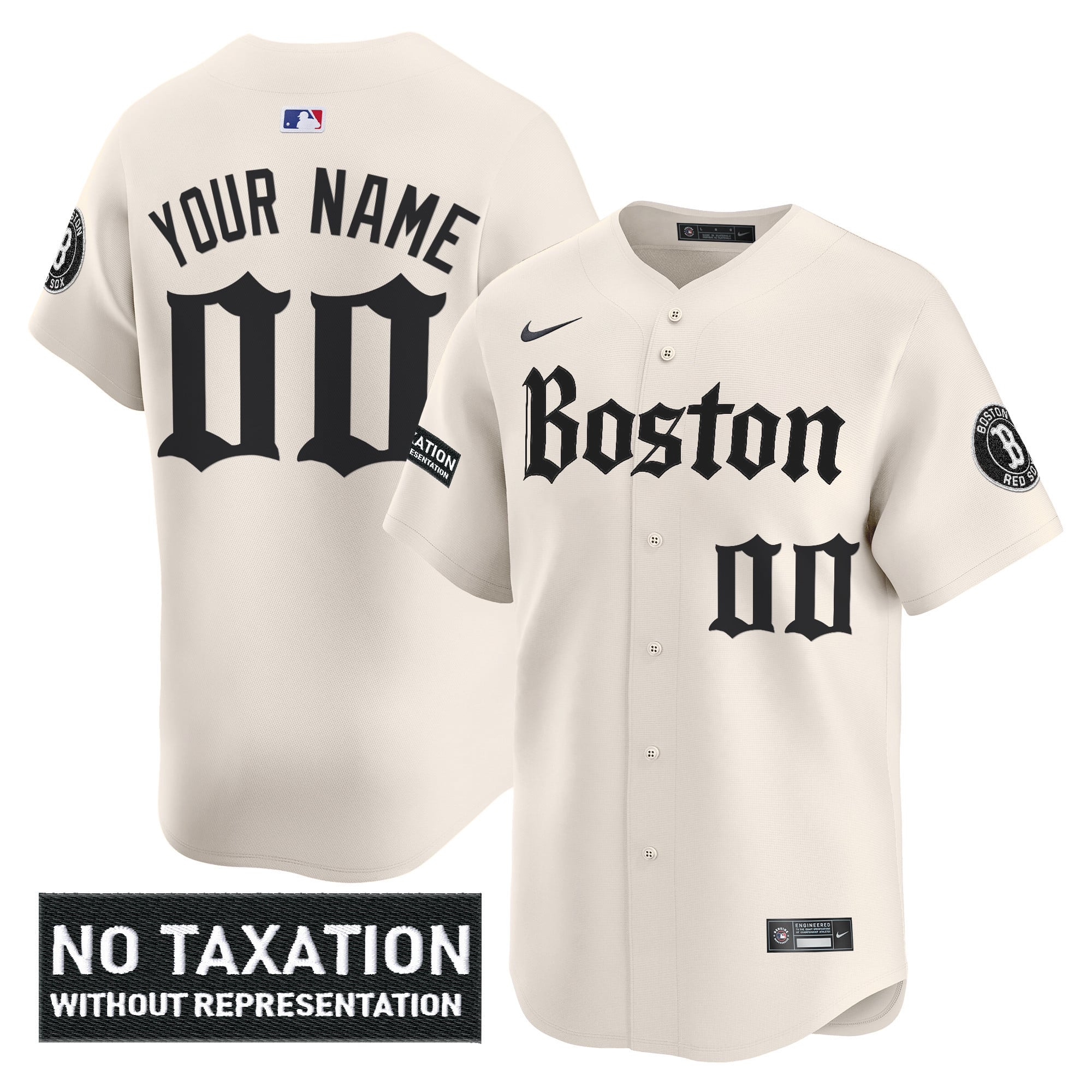 Boston Red Sox 'Retro Newspaper Edition' Vapor Premier Limited Custom Jersey - All Stitched