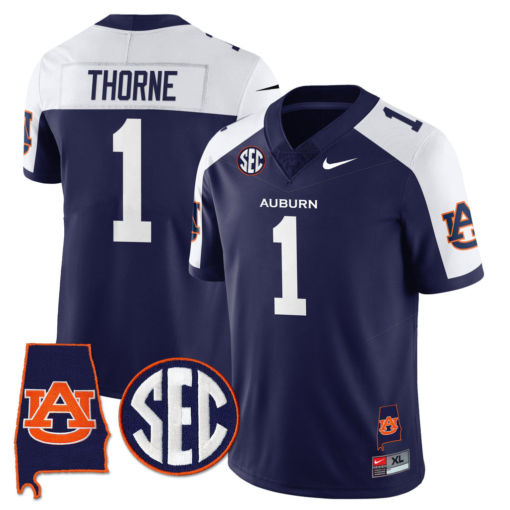 Auburn Tigers Alabama Patch Vapor Limited Jersey - All Stitched