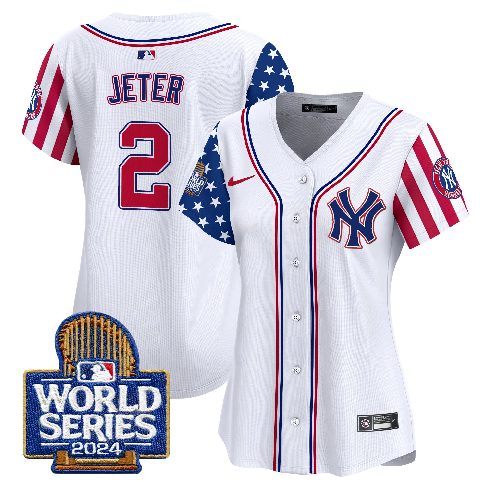 Women's Yankees American Style 2024 World Series Vapor Premier Limited Jersey - All Stitched