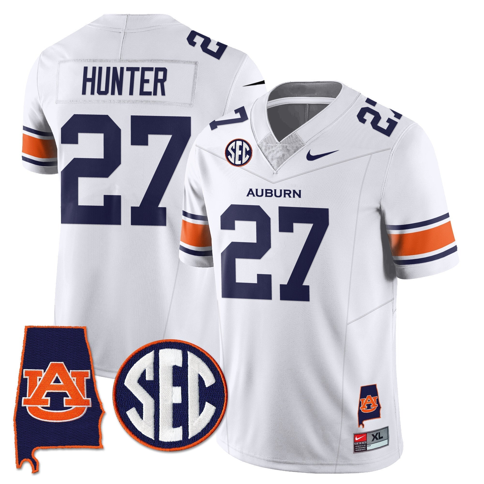 Auburn Tigers Alabama Patch Vapor Limited Jersey - All Stitched