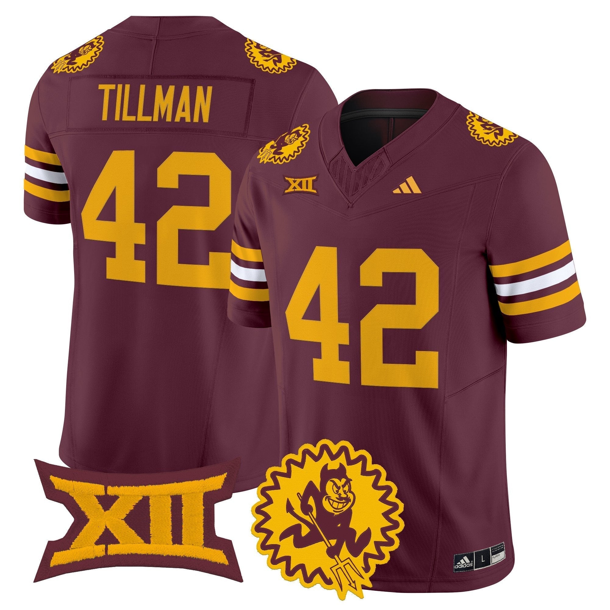 Arizona State Sun Devils 1975 Throwback Vapor Limited Jersey - All Stitched