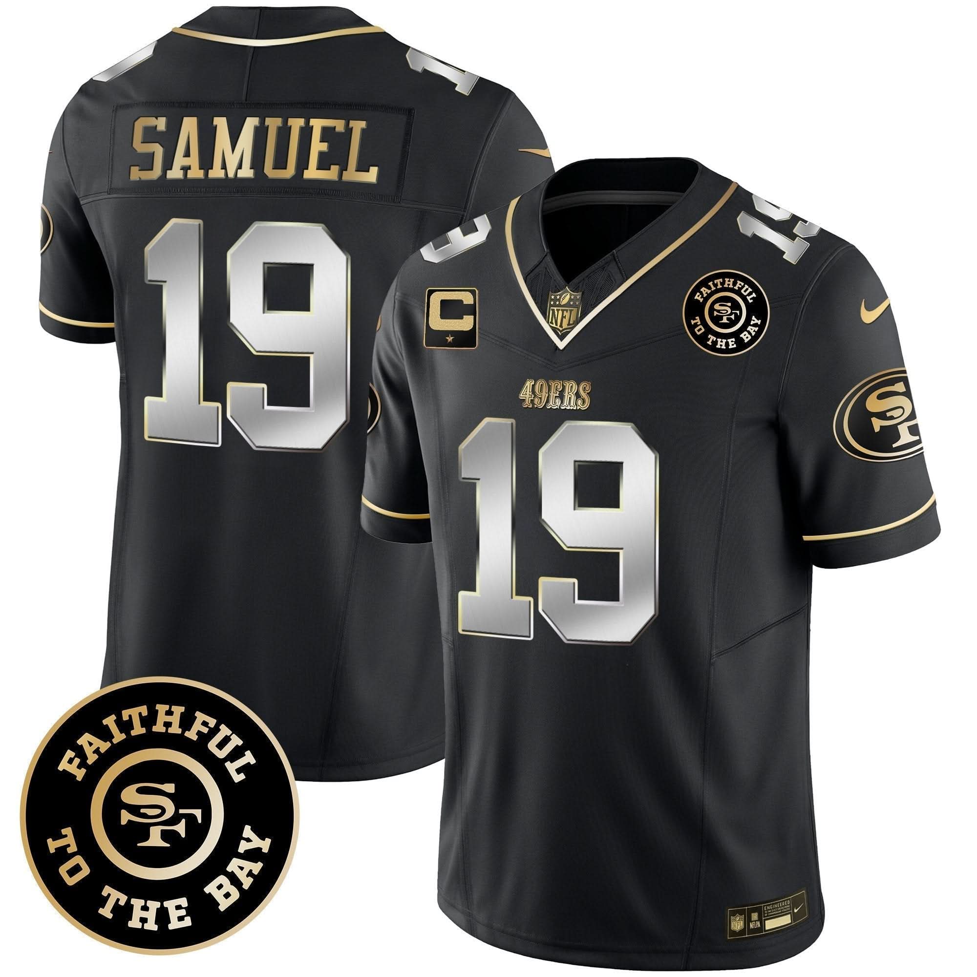 49ers Faithful To The Bay Patch Vapor Limited Jersey V6 - All Stitched