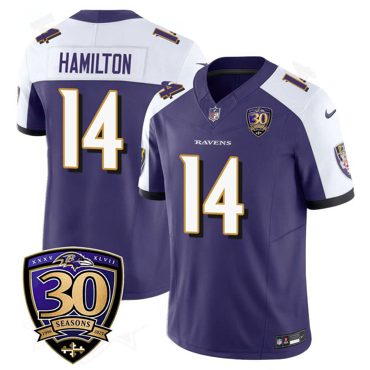Baltimore Ravens Limited 30th Season Jersey - All Stitched