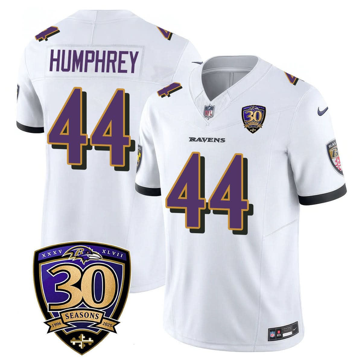 Baltimore Ravens Limited 30th Season Jersey - All Stitched